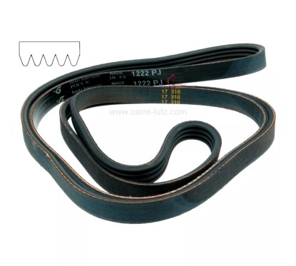 726030  1222 J - Courroie plate de lave linge A Martin Faure 129077580 Brandt Vedette 51x9939 9,10 €