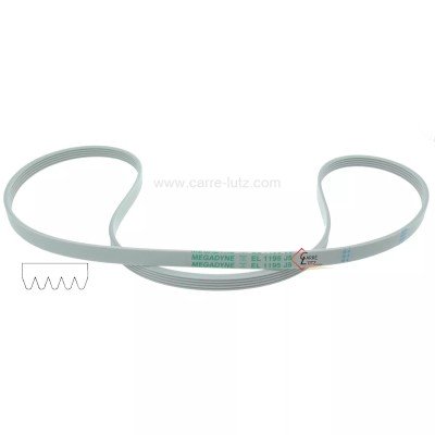 726067  1195 J5 MAEL - Courroie plate Mael de lave linge A.Martin Electrolux 140002231011  8,10 €