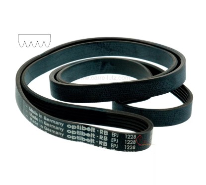 1228 J5 MAEL - Courroie plate de lave linge Brandt Thomson 55x3417