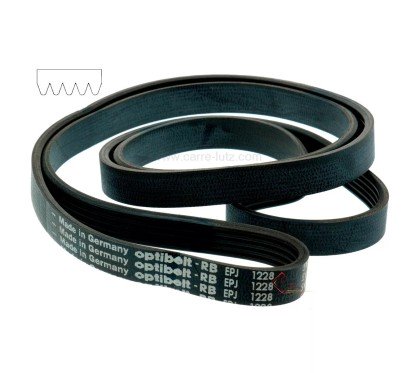 726131 1228 J5 MAEL - Courroie plate de lave linge Brandt Thomson 55x3417 8,30 €