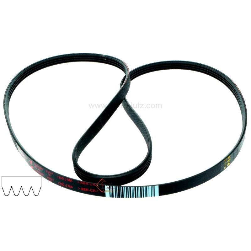 726145  1250 J4 MAEL - Courroie plate de lave linge Laden Whirlpool 481235818056 6,00 €
