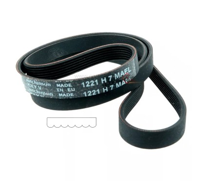 726146  1221 H7 - Courroie plate de lave linge Indesit Ariston C00056948 5,30 €