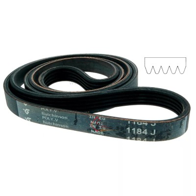 726147  1184 J5 - Courroie plate de lave linge Fagor Brandt Vedette L70D003I0 Far Bluesky 8,10 €