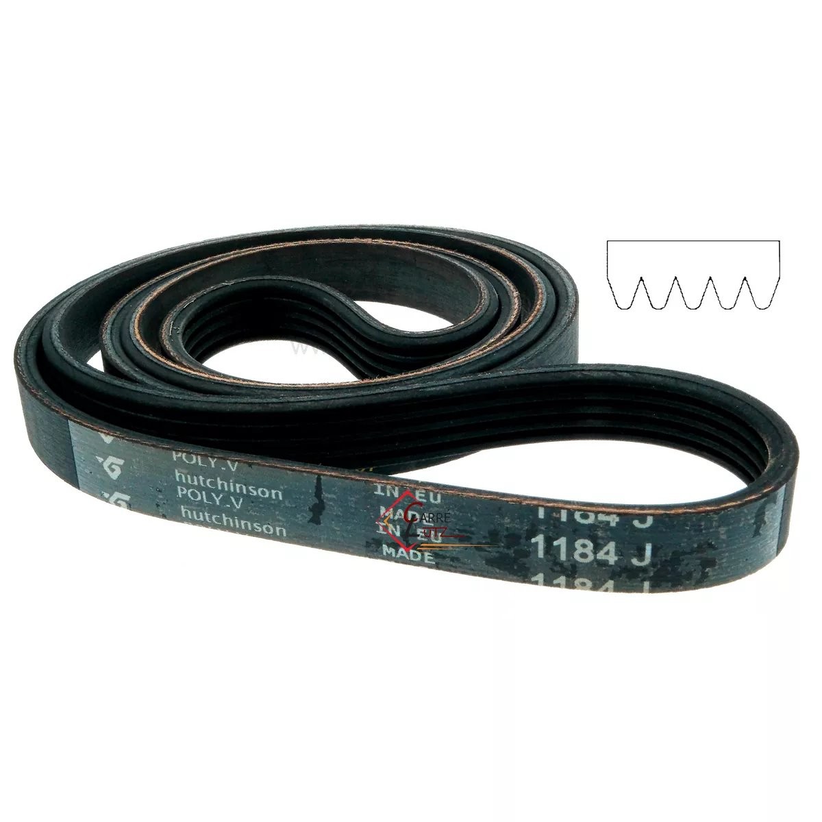 726147  1184 J5 - Courroie plate de lave linge Fagor Brandt Vedette L70D003I0 Far Bluesky 8,10 €