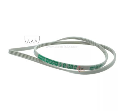 726150  1235 J4 EL - Courroie plate - de lave-linge  9,40 €