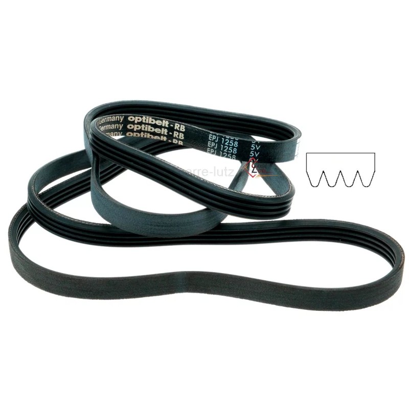 726153  1258 J4 EL - Courroie plate de lave-linge Indesit Ariston C00055042 8,70 €