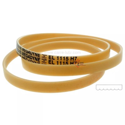 726159 1115 H7 - Courroie plate de lave linge A Martin Electrolux 1508550009 43,40 €