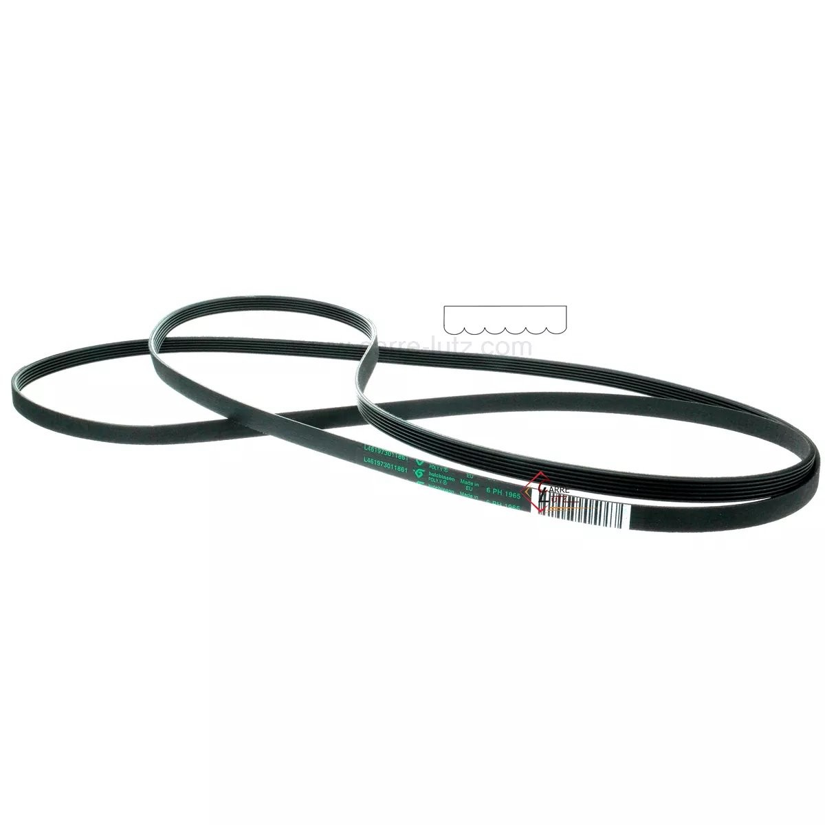 726165  57x0259 - Courroie 1965 H6 MAEL de sèche linge Fagor Brandt Vedette Laden Whirlpool 8,20 €