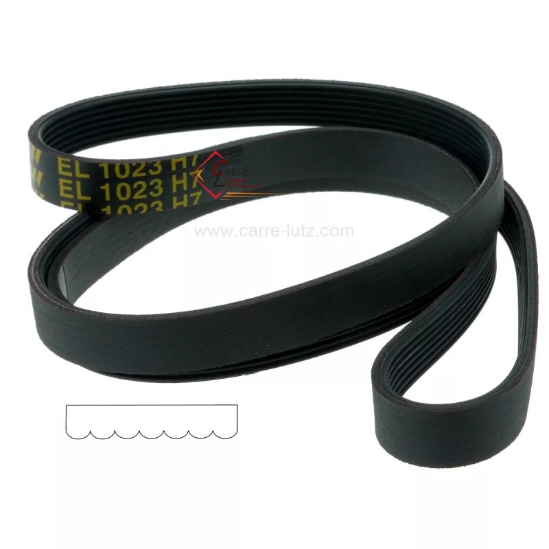 726172 1023 H7 EL - Courroie plate de lave linge Domeos Ariston C00269084 8,40 € 726172 1023 H7 EL - Courroie plate de lave linge Domeos Ariston C00269084 8,40 €
