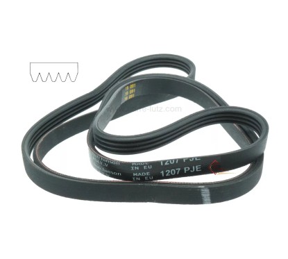 726180 481235818204 - Courroie plate 1197 J5 MAEL ou 1207 J4 de lave linge Ariston Indesit Laden Whirlpool 6,20 €