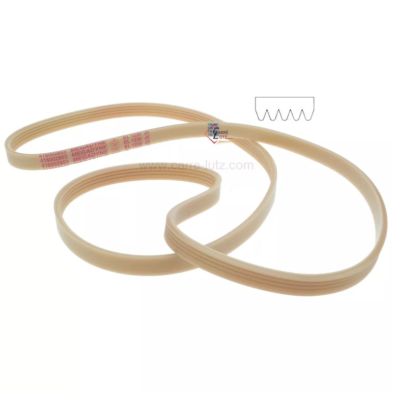 726182 1230 J5 EL - Courroie plate de lave-linge 9,00 € 726182 1230 J5 EL - Courroie plate de lave-linge 9,00 €