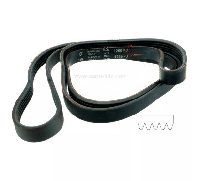 726196 1269 J5 EL - Courroie plate de lave linge Fagor Brandt 55X9988 6,80 €