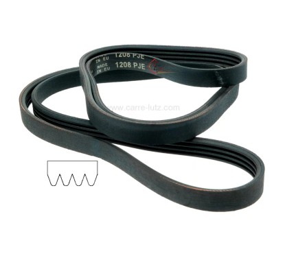 726210  1208 J4 - Courroie plate de lave linge Fagor Brandt Vedette Thomson 55x7361 6,50 €