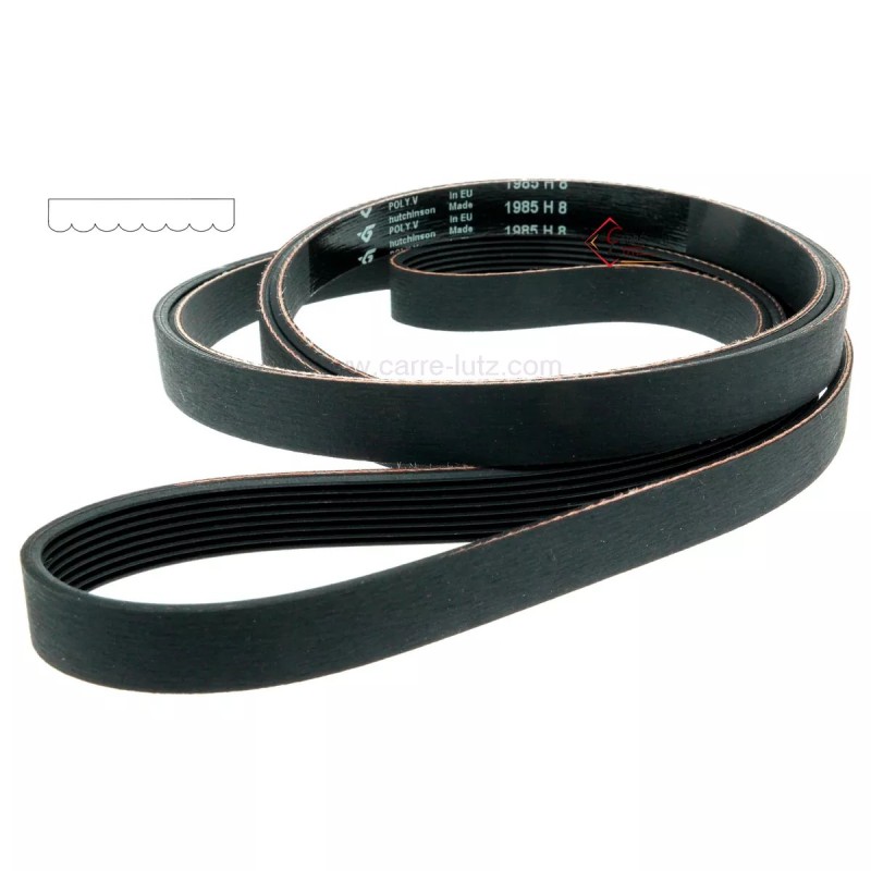 1985 H8 - Courroie plate 4400EL1001A de sèche linge LG