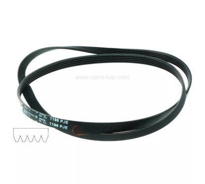72690021  1196 J5 - Courroie plate 55X8338 de lave linge Brandt 5,80 €