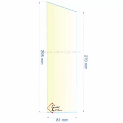 0081X270X298  Verre réfractaire 81x270x298 mm Efel Surdiac 13,30 €