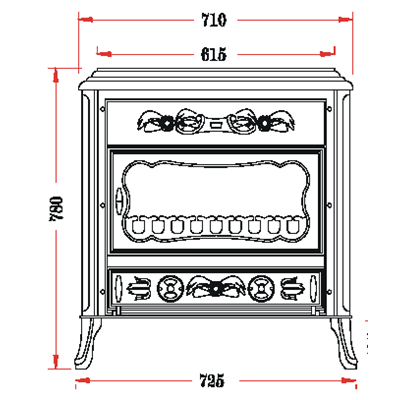 Invicta 617840 Documentation Poêle à bois Vendôme Invicta 617840 0,00 €