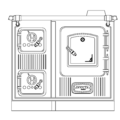 Invicta 618965   Documentation Cuisinière à bois La Royale Invicta 618965  0,00 €