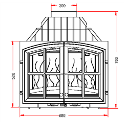 Invicta 627144  Documentation Foyer insert 700 2 portes Invicta 627144 0,00 €