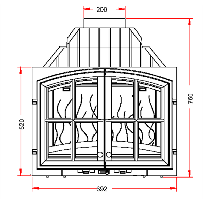 Invicta 627144  Documentation Foyer insert 700 2 portes Invicta 627144 0,00 €