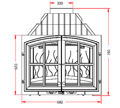 Documentation Foyer insert 700 2 portes Invicta 627144