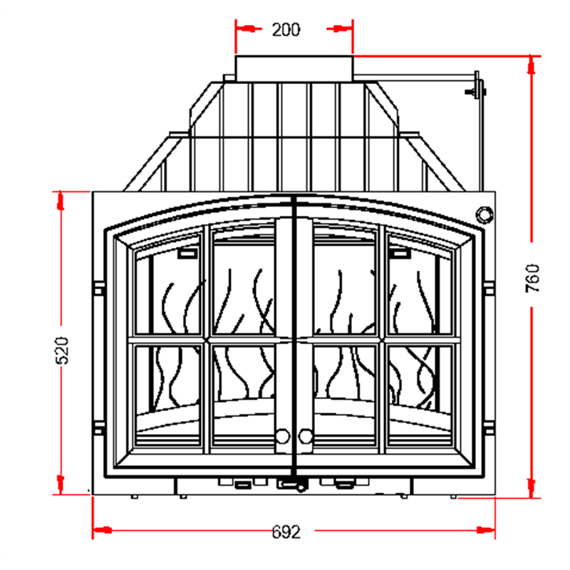 Documentation Foyer insert 700 DP volet Invicta 627145