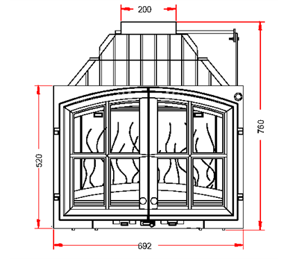 Documentation Foyer insert 700 DP volet Invicta 627145