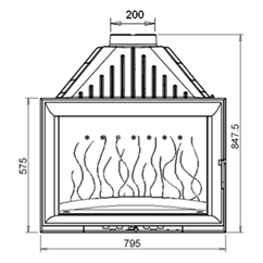 Invicta 628544  Documentation Foyer insert 800 Panoramique Invicta 628544 0,00 €