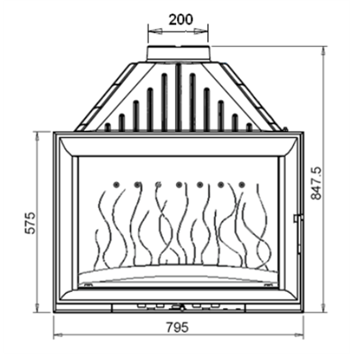 Invicta 628544  Documentation Foyer insert 800 Panoramique Invicta 628544 0,00 €