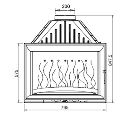 Invicta 628544  Documentation Foyer insert 800 Panoramique Invicta 628544 0,00 €