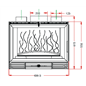 Documentation Foyer insert 700 vitre droite Invicta 667544