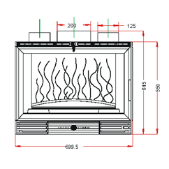 Invicta 667744  Documentation Foyer insert 700 vitre gauche Invicta 667744  0,00 €