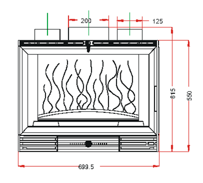 Invicta 667744  Documentation Foyer insert 700 vitre gauche Invicta 667744  0,00 €