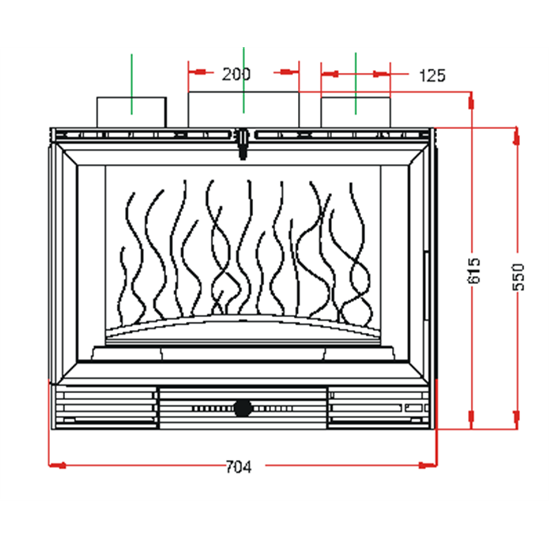 Documentation Foyer insert 700 3 vitres Invicta 667944 