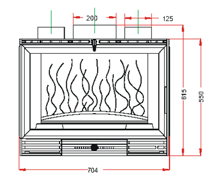 Invicta 667944  Documentation Foyer insert 700 3 vitres Invicta 667944  0,00 €