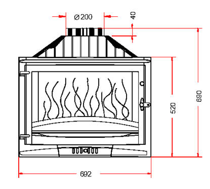 Invicta 678100  Documentation Foyer insert 700 Selenic chaudière Invicta 678100 0,00 €