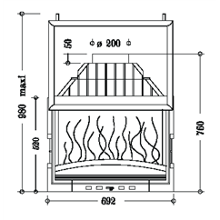 Invicta 687144  Documentation Foyer insert 700 GV porte relevable Invicta 687144 0,00 €