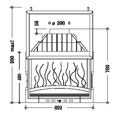 Invicta 687144  Documentation Foyer insert 700 GV porte relevable Invicta 687144 0,00 €