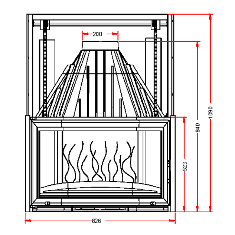 Documentation Foyer insert 850 porte relevable Invicta 688544