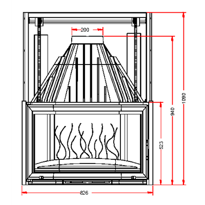 Invicta 688544  Documentation Foyer insert 850 porte relevable Invicta 688544 0,00 €