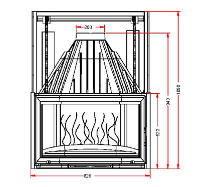 Invicta 688544  Documentation Foyer insert 850 porte relevable Invicta 688544 0,00 €