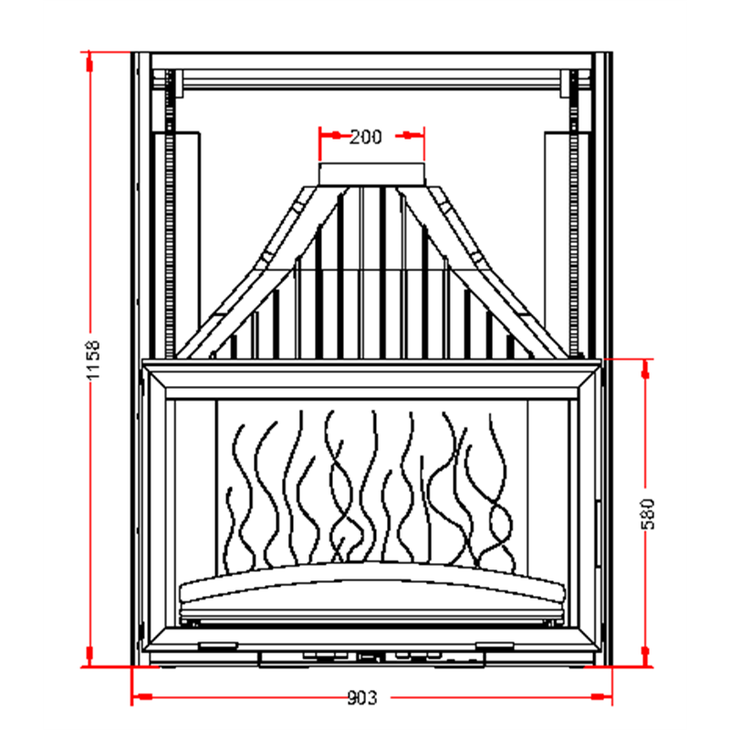 Documentation Foyer insert 900 double ouverture Invicta 689044