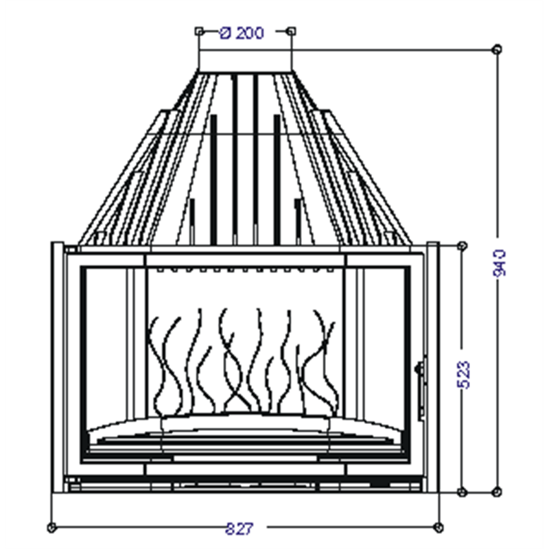 Documentation Foyer insert 850 porte laterale Invicta AD638544