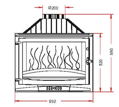 Invicta AD676901  Documentation Foyer insert 700 coté gauche vitré Invicta AD676901 0,00 €