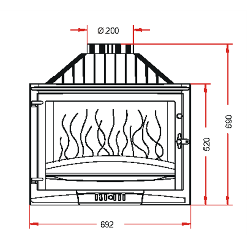 Documentation Foyer insert 700 Selenic 3 vitres Invicta AD676903