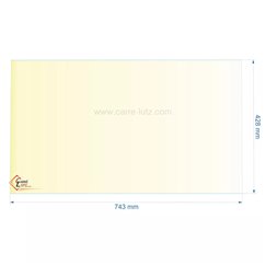 00459  Vitre réfractaire Vitrocéramique 743X428 017506 Godin  140,70 €