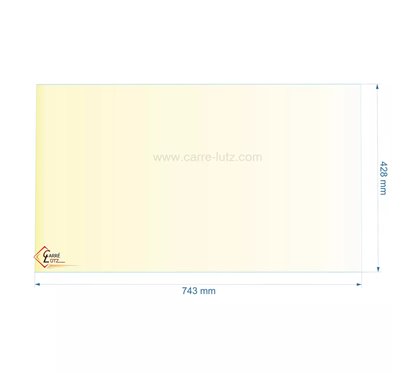 00459  Vitre réfractaire Vitrocéramique 743X428 017506 Godin  140,70 €