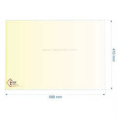 00460  Vitre réfractaire Vitrocéramique 588x410 mm non sérigraphié 017427 Godin 111,00 €