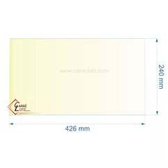 00461  Vitre réfractaire Vitrocéramique 426x240mm Deville AK1 AK2 50,60 €
