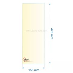 00462  verre réfractaire Vitrocéramique 425x155mm Godin 48,70 €